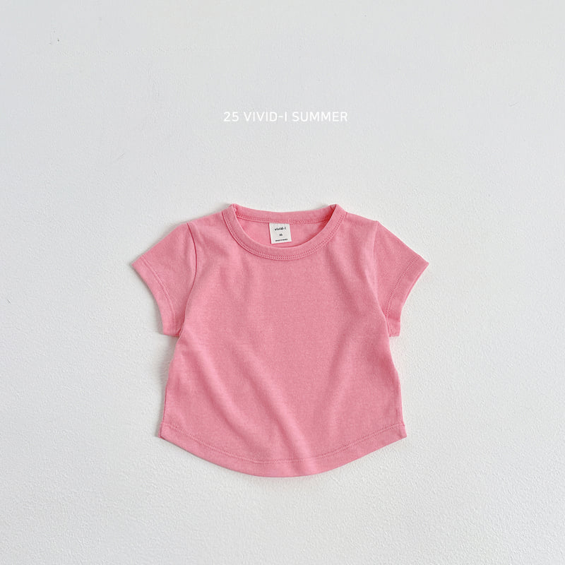 Vivid I - Korean Children Fashion - #toddlerclothing - Rounded Hem Long Tee - 4