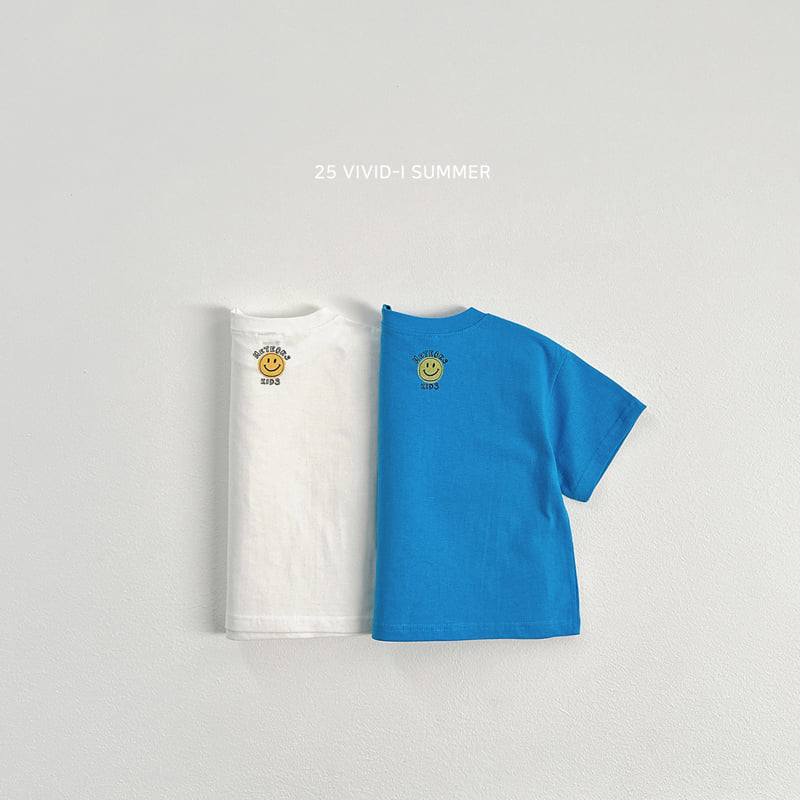 Vivid I - Korean Children Fashion - #todddlerfashion - Rear Smile Point Tee
