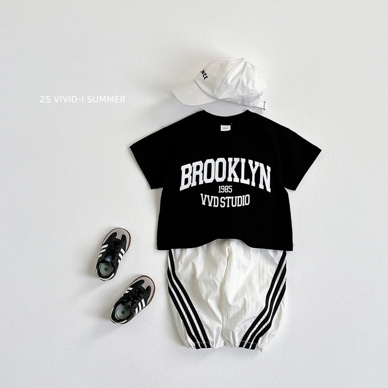 Vivid I - Korean Children Fashion - #todddlerfashion - Line Track Pants - 11