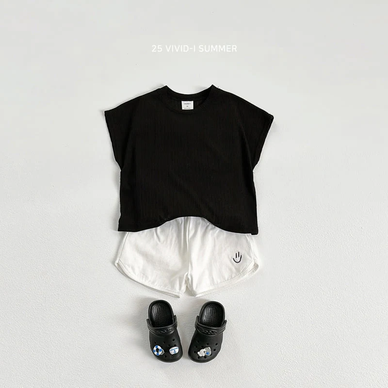 Vivid I - Korean Children Fashion - #todddlerfashion - Face Embroidery Shorts - 9