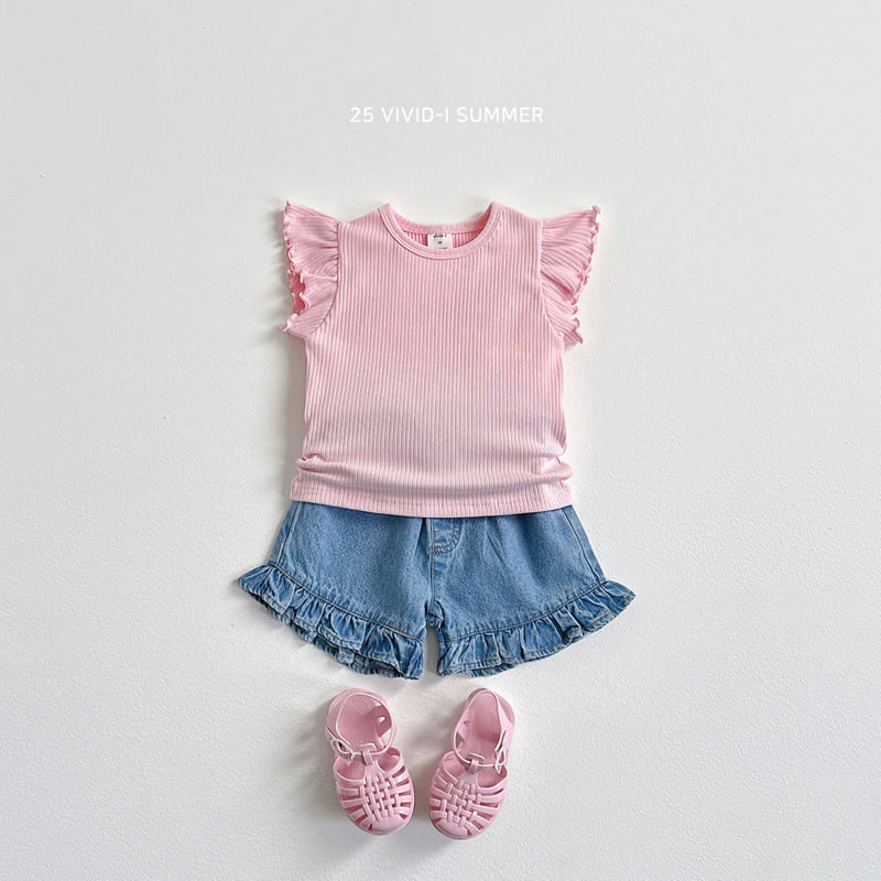 Vivid I - Korean Children Fashion - #todddlerfashion - Princess Frill Sleeveless Tee - 8