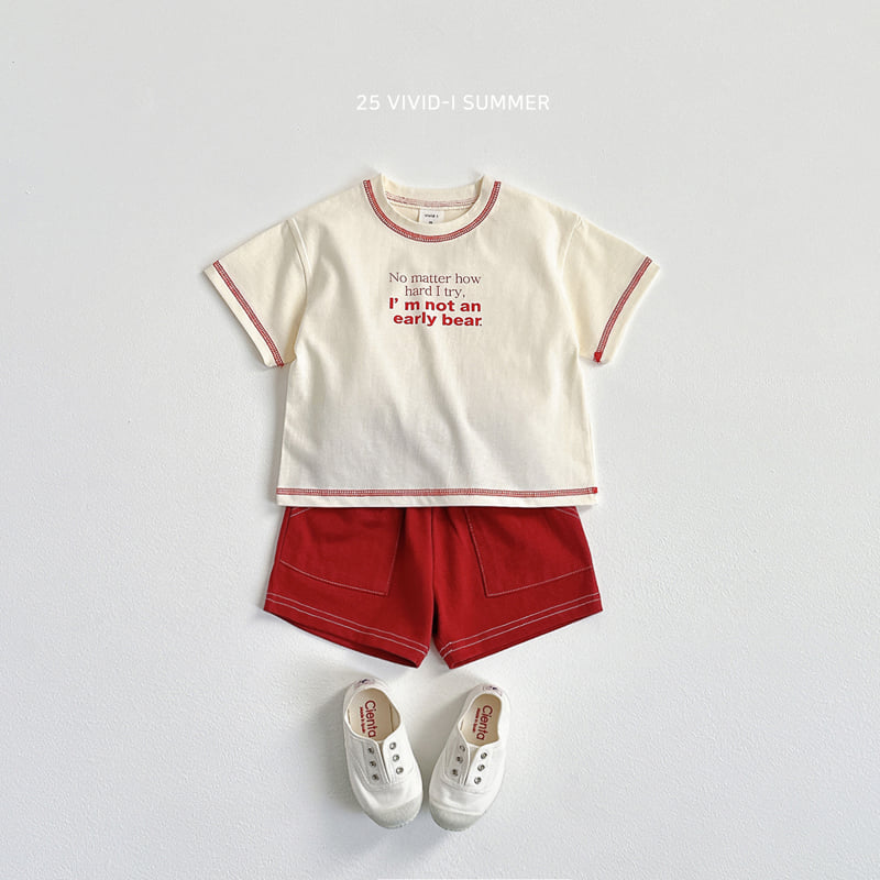 Vivid I - Korean Children Fashion - #todddlerfashion - Short Sleeve Stitch Set - 11
