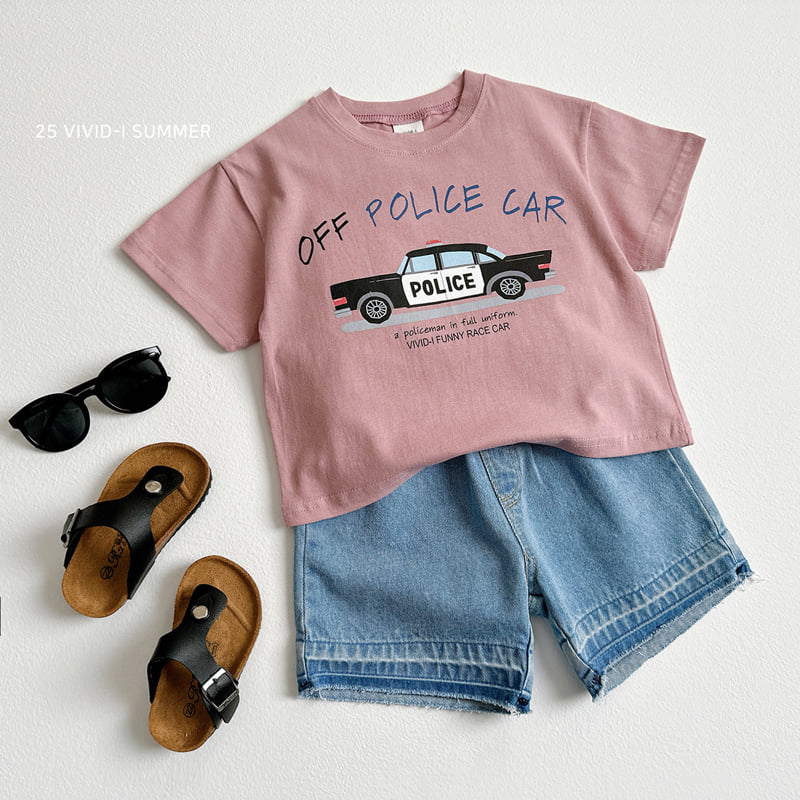 Vivid I - Korean Children Fashion - #todddlerfashion - Car Print Short Sleeve Tee - 8