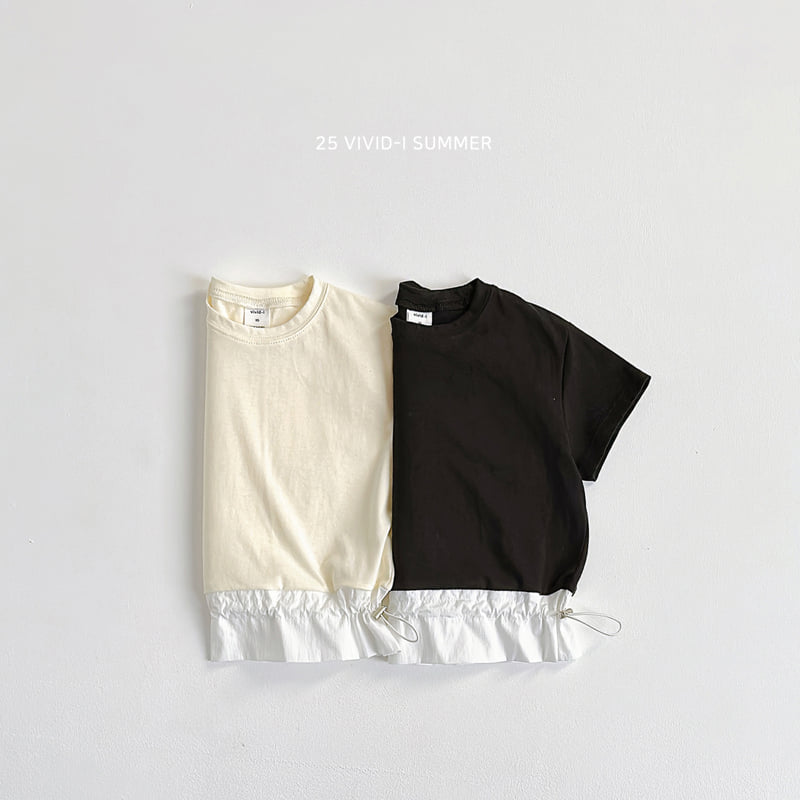 Vivid I - Korean Children Fashion - #prettylittlegirls - Bottom String Tee - 4