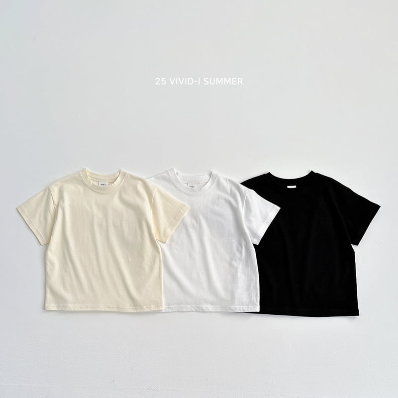 Vivid I - Korean Children Fashion - #todddlerfashion - Oversized Long Short Sleeve Tee