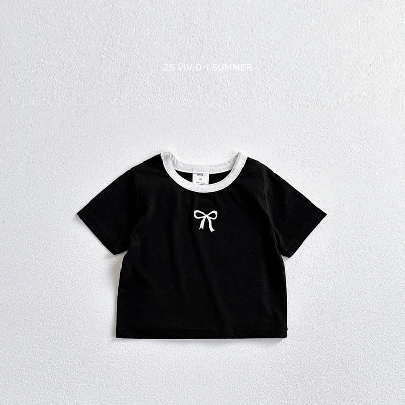 Vivid I - Korean Children Fashion - #todddlerfashion - Ribbon Ringer Tee - 7