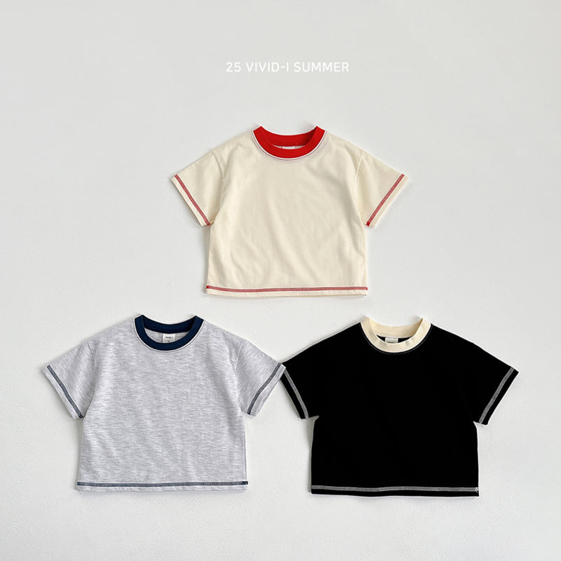 Vivid I - Korean Children Fashion - #toddlerclothing - Raglan Stitch Tee - 3