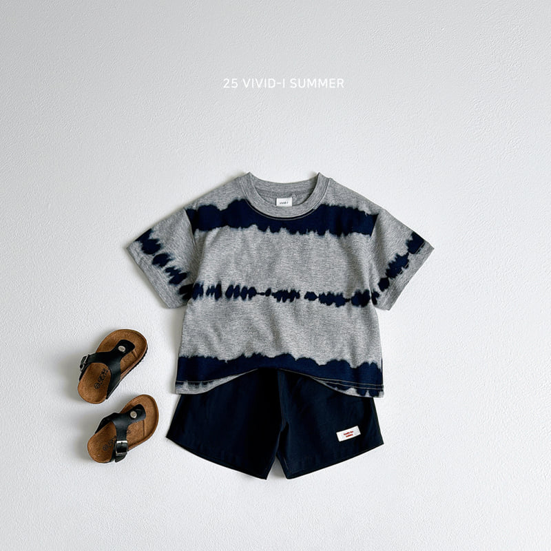 Vivid I - Korean Children Fashion - #toddlerclothing - Tie Water Printed Tee - 12