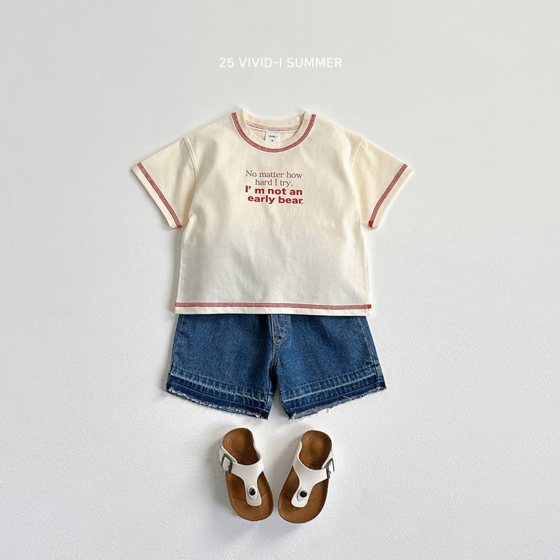 Vivid I - Korean Children Fashion - #toddlerclothing - Short Sleeve Stitch Set - 12