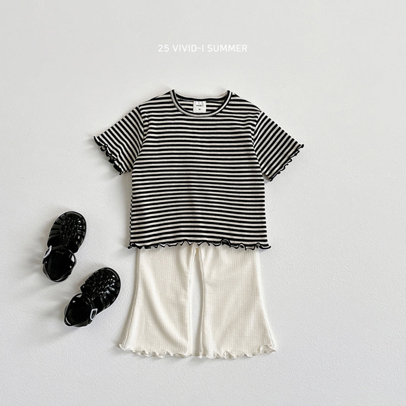 Vivid I - Korean Children Fashion - #toddlerclothing - Soap Ribbed Bootscut Pants - 10