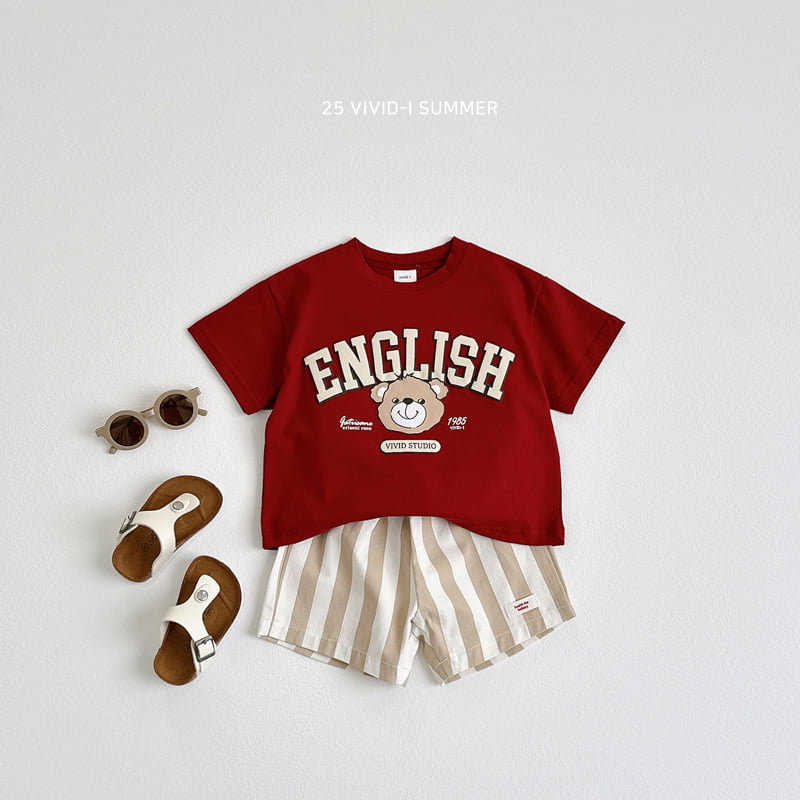 Vivid I - Korean Children Fashion - #toddlerclothing - 3D Bear Short Sleeve Tee - 8