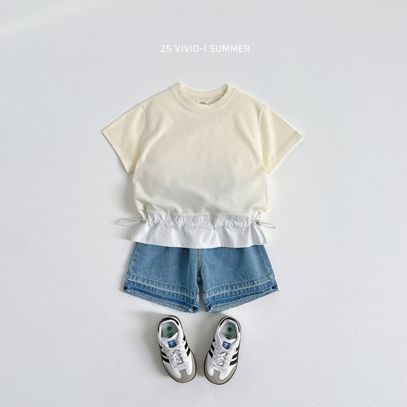 Vivid I - Korean Children Fashion - #toddlerclothing - Bottom String Tee - 5