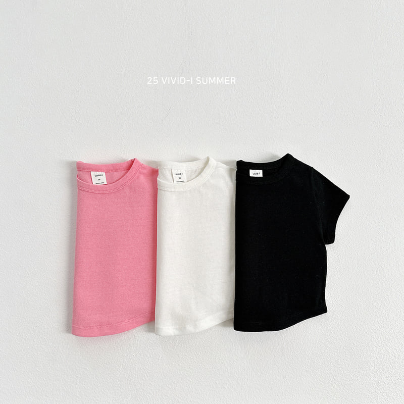 Vivid I - Korean Children Fashion - #toddlerclothing - Rounded Hem Long Tee - 3