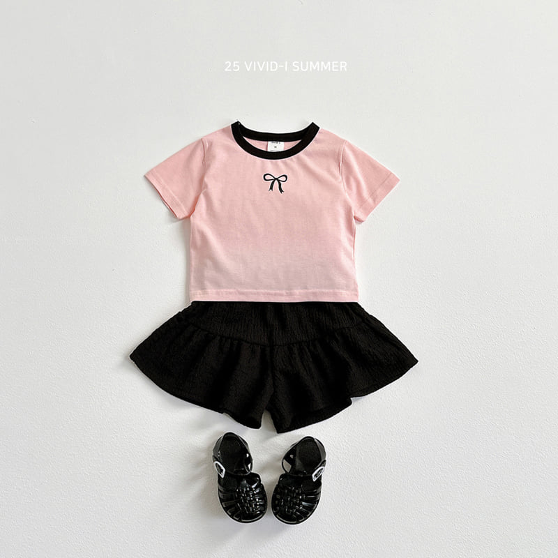 Vivid I - Korean Children Fashion - #toddlerclothing - Ribbon Ringer Tee - 8