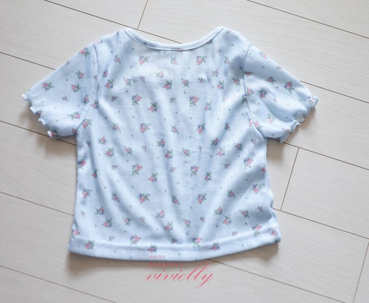 Vivielly - Korean Children Fashion - #Kfashion4kids - Rose Eyelet Tee - 8