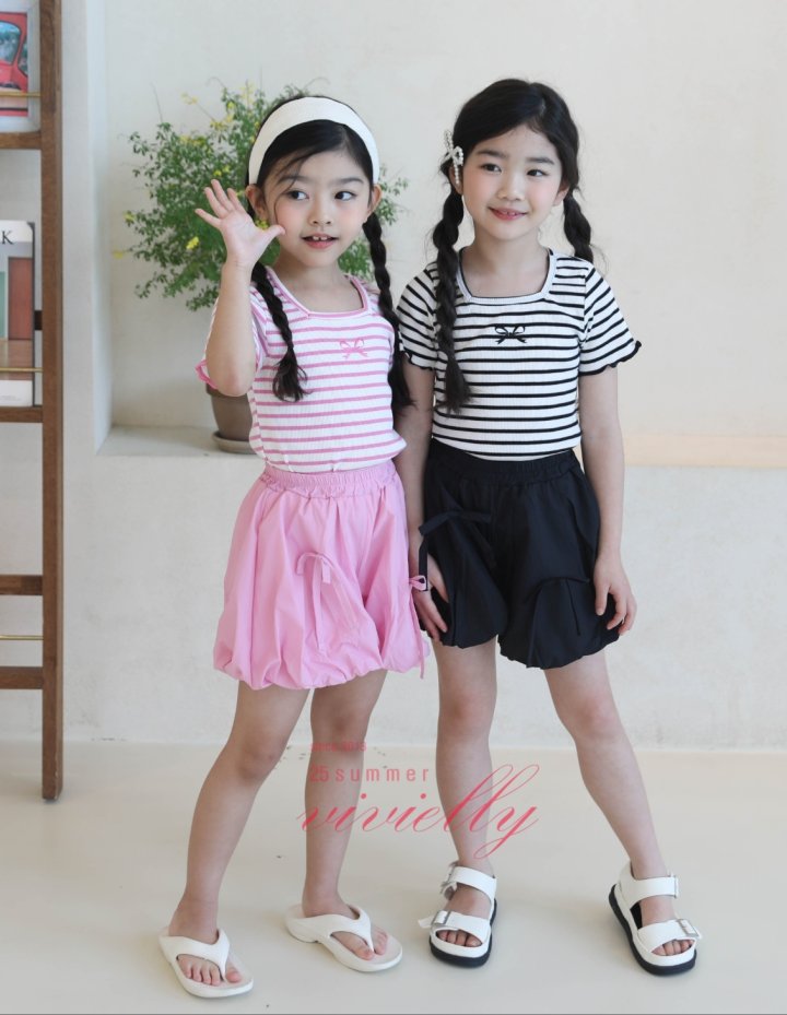 Vivielly - Korean Children Fashion - #Kfashion4kids - Pippi Stripe Tee - 6