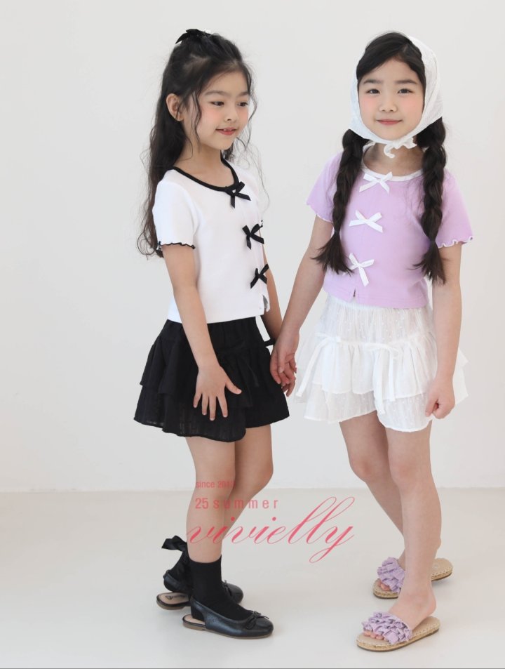 Vivielly - Korean Children Fashion - #Kfashion4kids - Jay Ribbon Tee - 3
