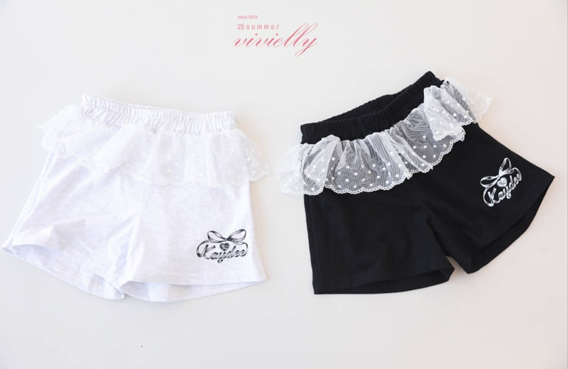 Vivielly - Korean Children Fashion - #childofig - Honey Lace Pants - 10