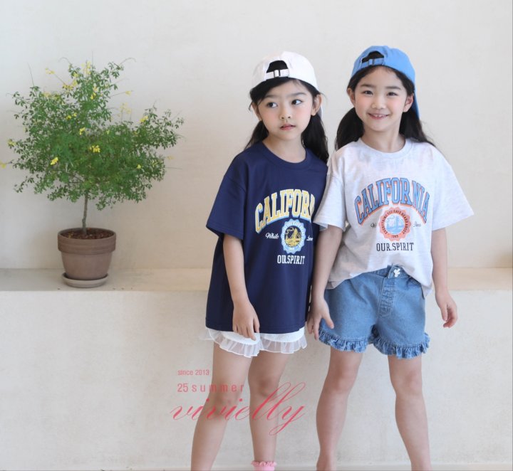 Vivielly - Korean Children Fashion - #childofig - California Tee - 4
