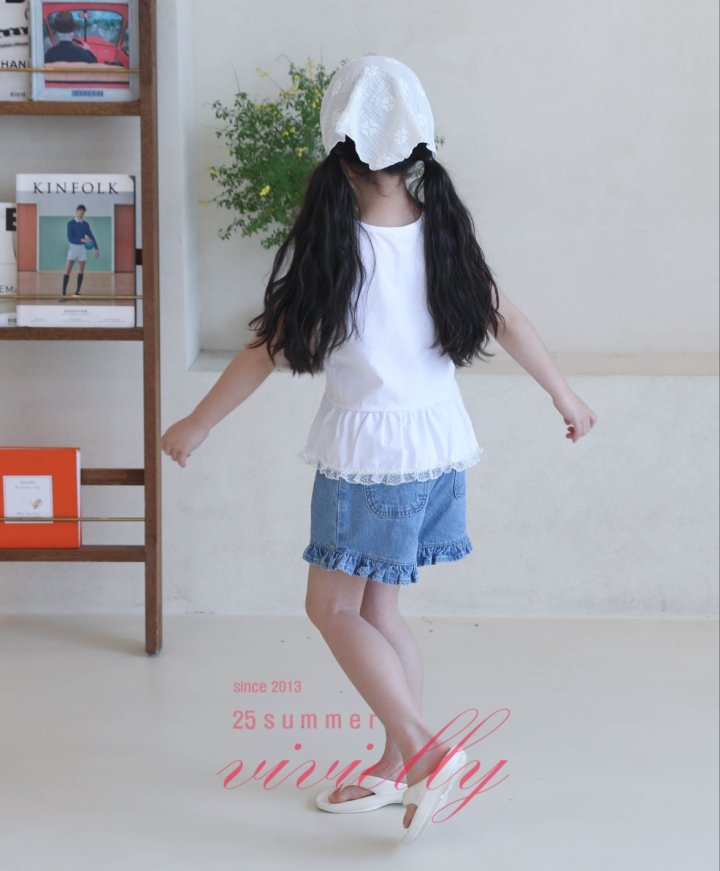 Vivielly - Korean Children Fashion - #childofig - Romi Frill Sleeveless