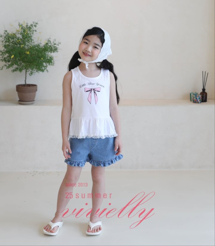 Vivielly - Korean Children Fashion - #childrensboutique - Benny Frill Pants - 2