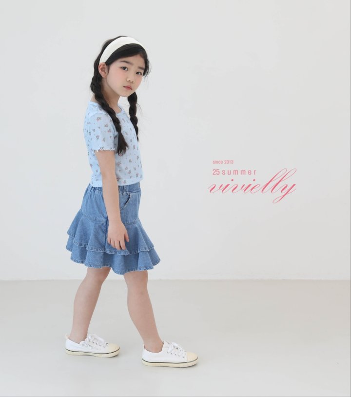 Vivielly - Korean Children Fashion - #designkidswear - Rose Eyelet Tee - 2