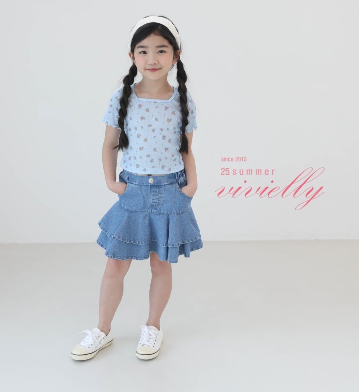 Vivielly - Korean Children Fashion - #discoveringself - Rose Eyelet Tee - 3