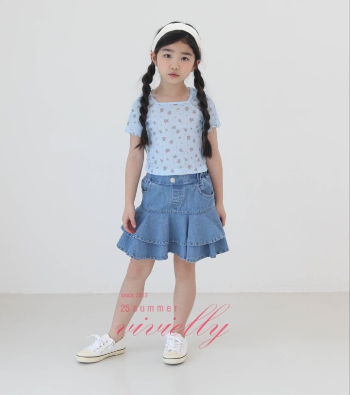 Vivielly - Korean Children Fashion - #discoveringself - Rose Eyelet Tee - 4