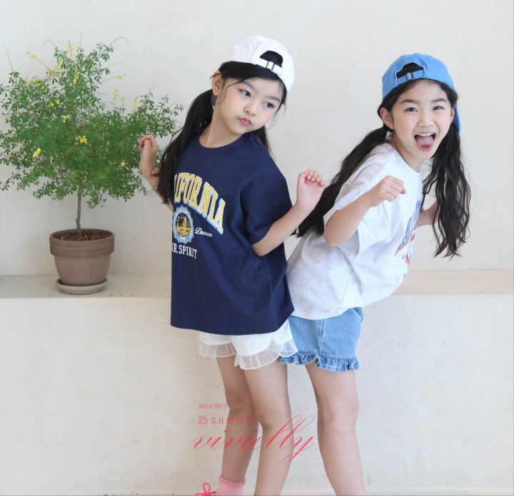 Vivielly - Korean Children Fashion - #fashionkids - California Tee - 8