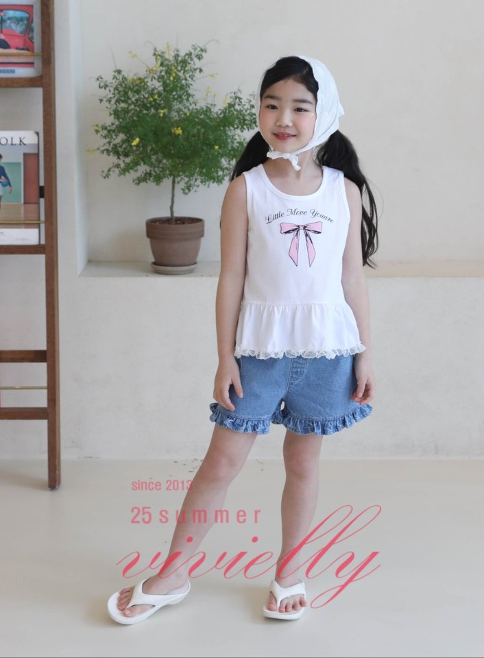 Vivielly - Korean Children Fashion - #fashionkids - Romi Frill Sleeveless - 5