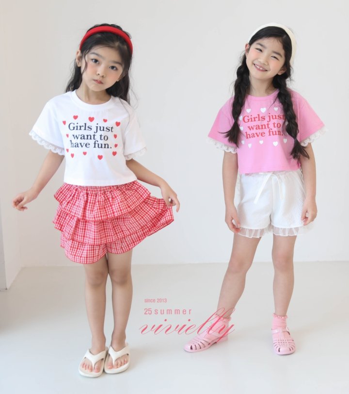 Vivielly - Korean Children Fashion - #kidsshorts - Juju Cancan Skirt Pants - 6