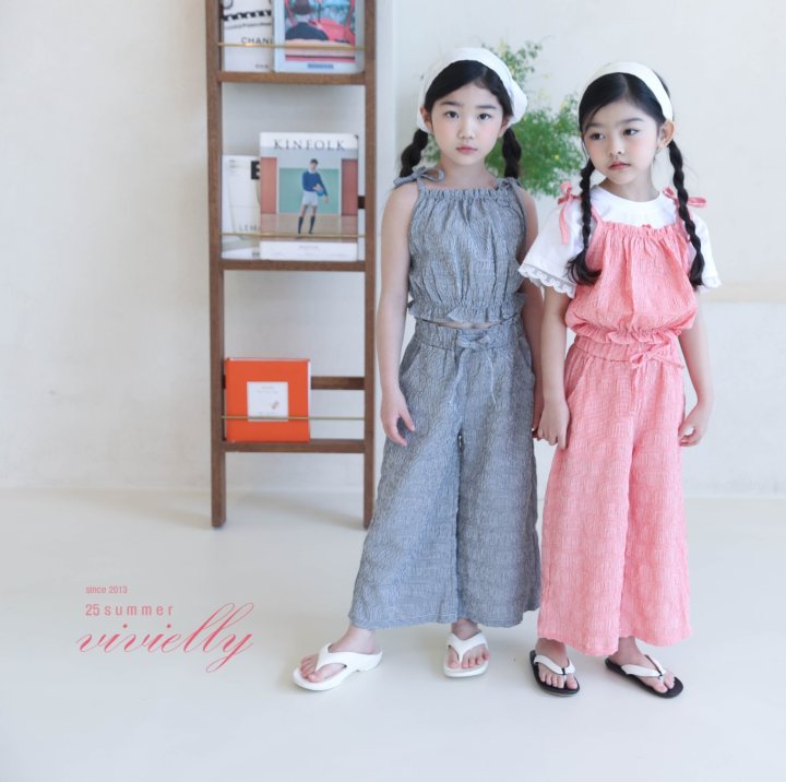 Vivielly - Korean Children Fashion - #kidsshorts - Nancy Wide Pants - 2