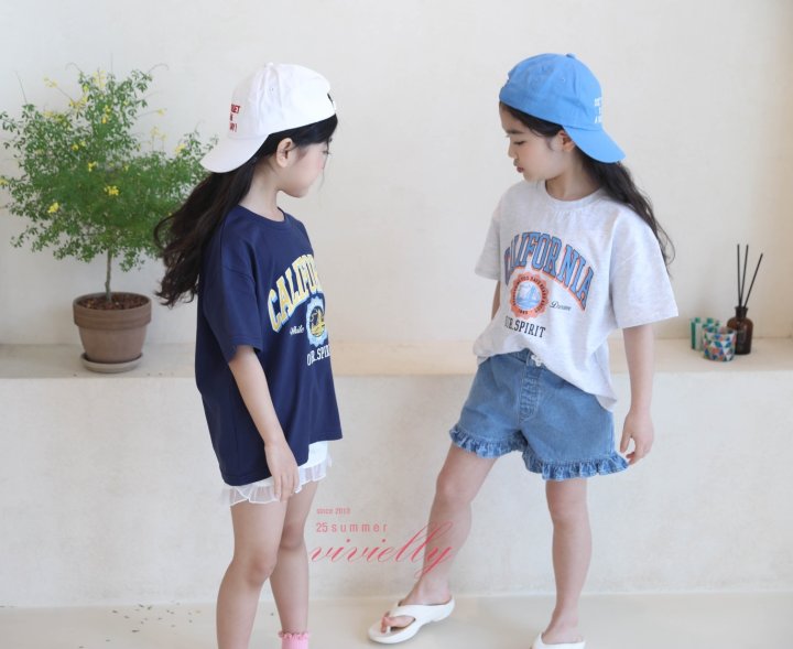 Vivielly - Korean Children Fashion - #kidsstore - California Tee - 10