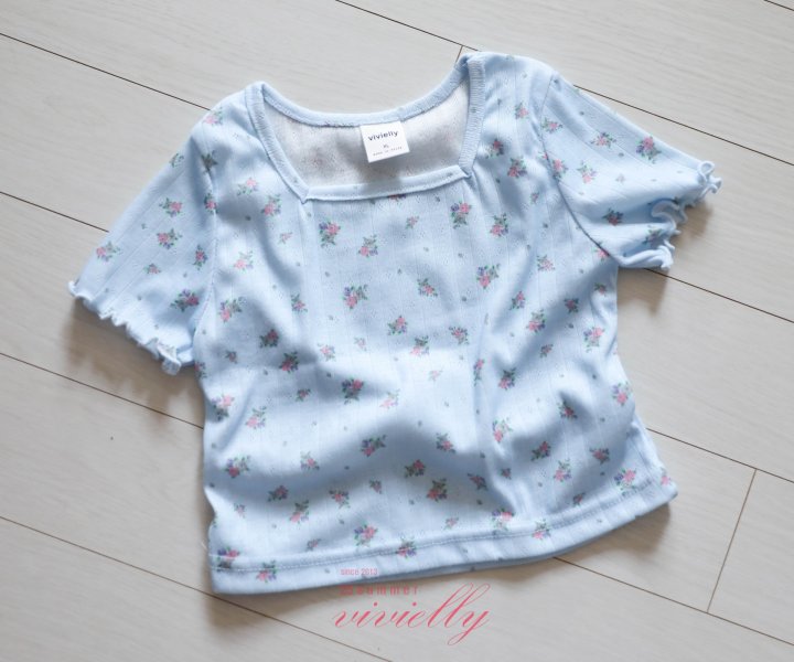 Vivielly - Korean Children Fashion - #kidzfashiontrend - Rose Eyelet Tee - 7