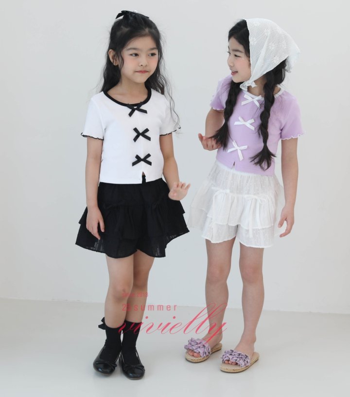 Vivielly - Korean Children Fashion - #Kfashion4kids - Jay Ribbon Tee - 4