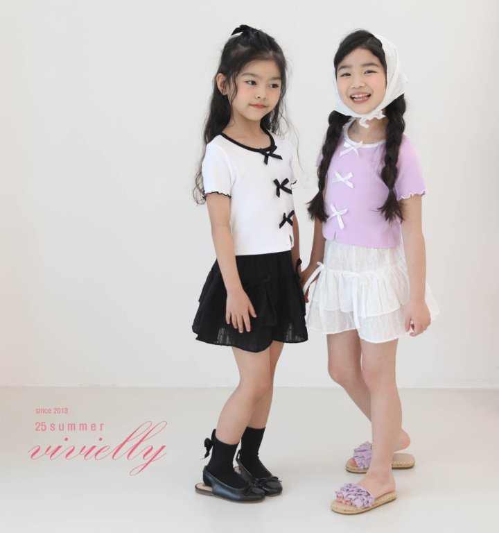 Vivielly - Korean Children Fashion - #magicofchildhood - Jay Ribbon Tee - 5
