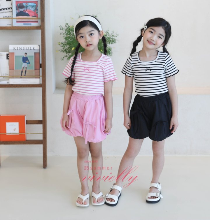 Vivielly - Korean Children Fashion - #minifashionista - Pippi Stripe Tee - 9