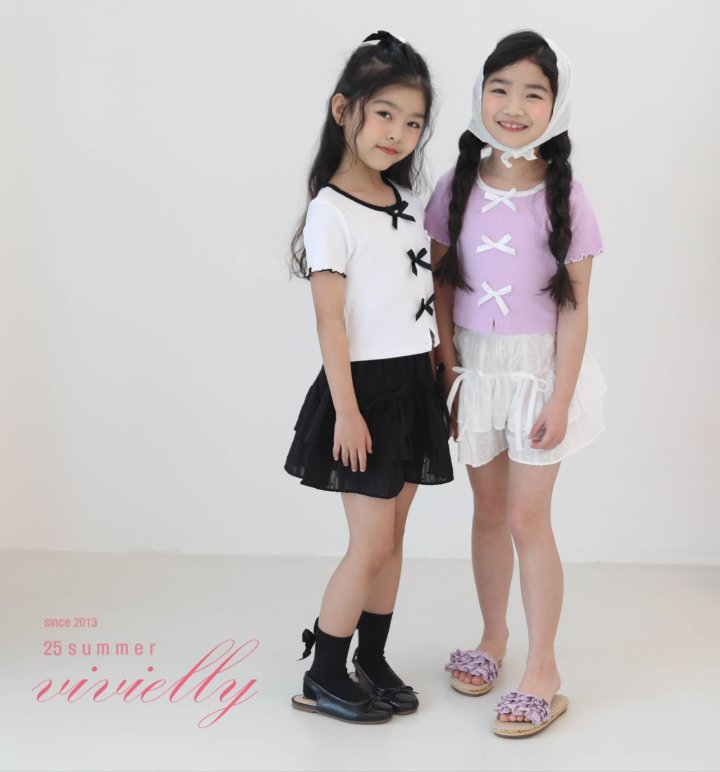 Vivielly - Korean Children Fashion - #prettylittlegirls - Jay Ribbon Tee - 7