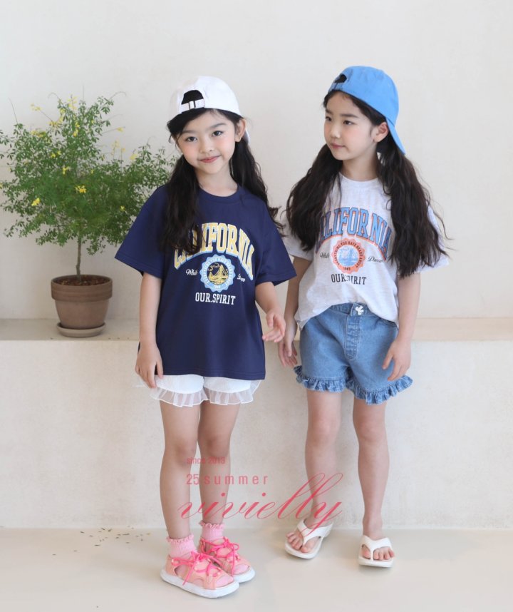 Vivielly - Korean Children Fashion - #prettylittlegirls - California Tee - 2