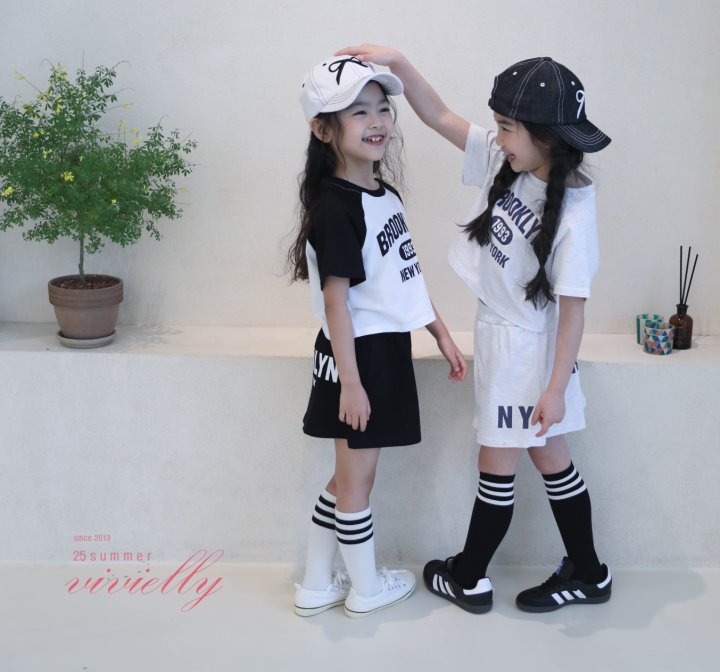 Vivielly - Korean Children Fashion - #prettylittlegirls - Nana Top bottom Set - 3