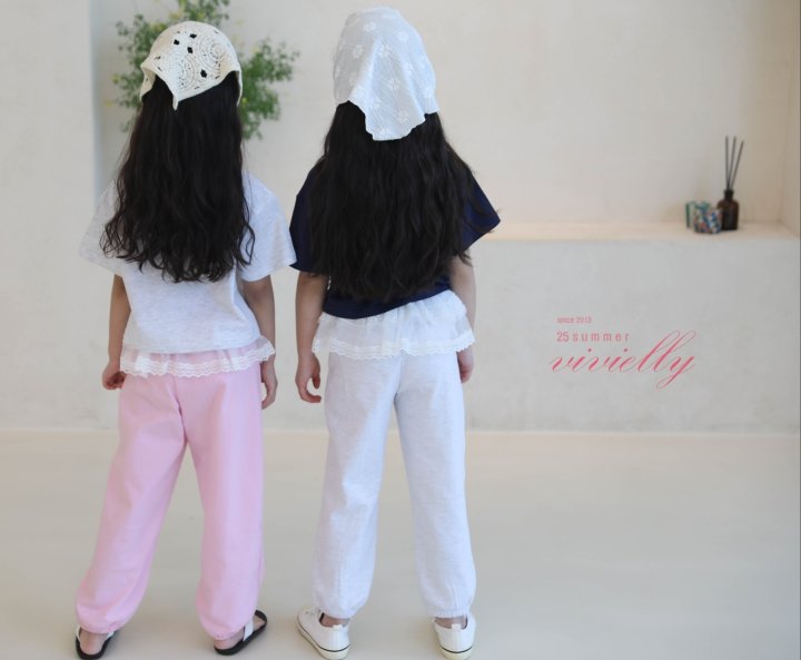 Vivielly - Korean Children Fashion - #todddlerfashion - Ellie Jogger Pants - 3