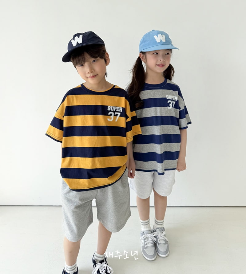 Witty Boy - Korean Children Fashion - #childofig - Super Stripe Tee - 3