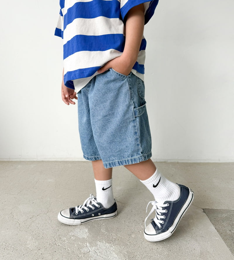 Witty Boy - Korean Children Fashion - #childrensboutique - Shine Ring Denim Pants - 6