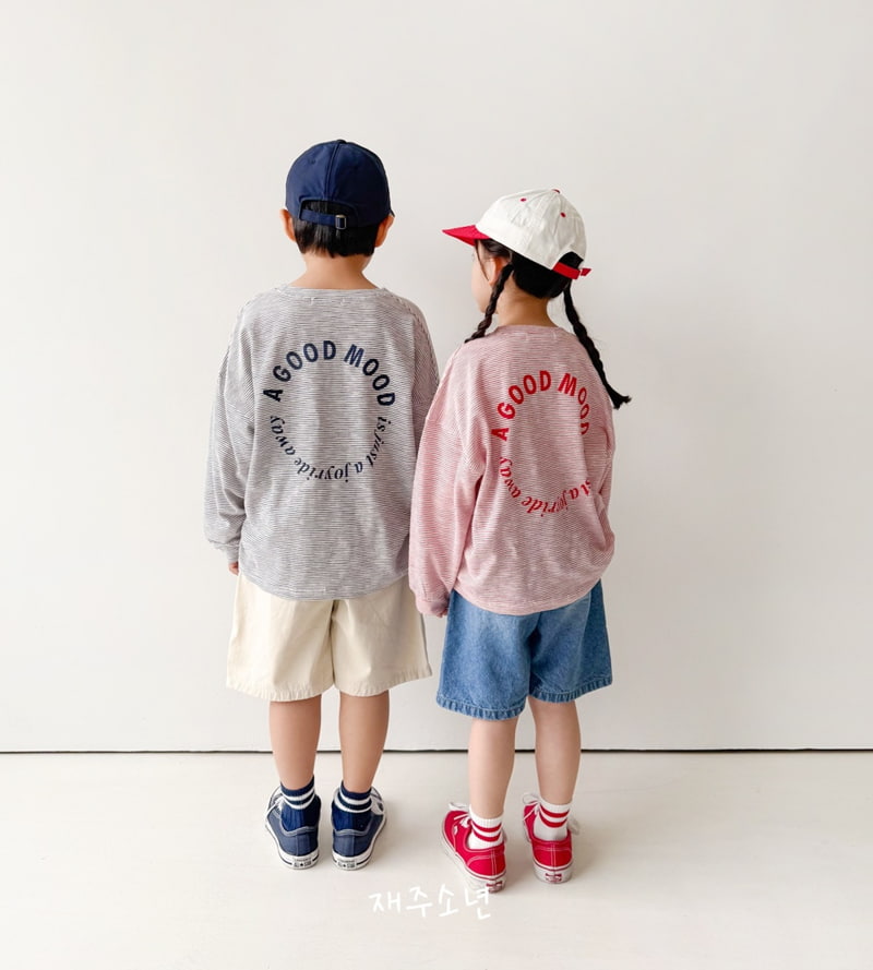 Witty Boy - Korean Children Fashion - #designkidswear - Live Stripe Tee - 9