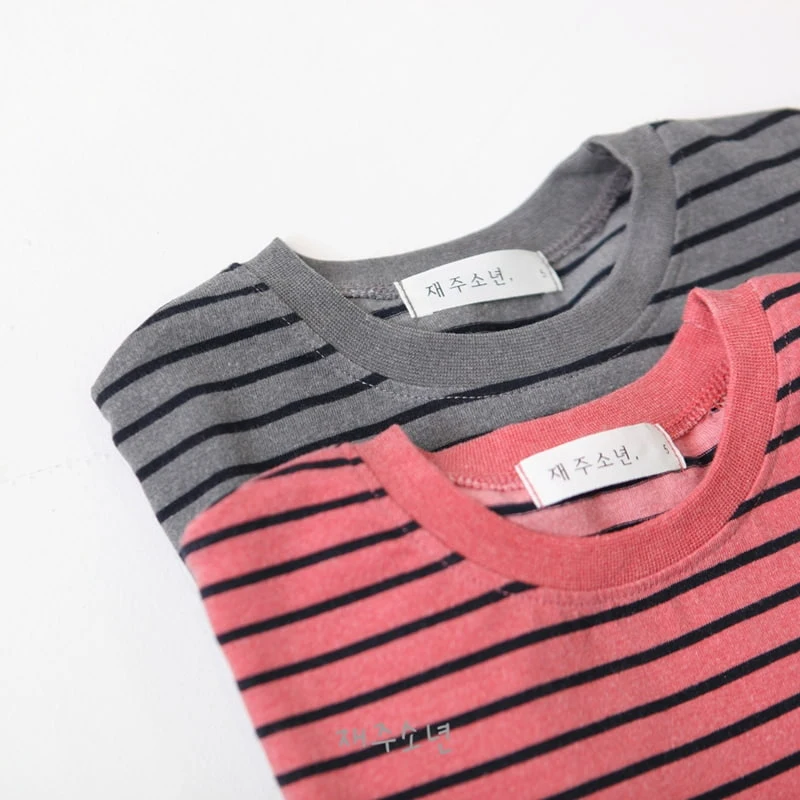 Witty Boy - Korean Children Fashion - #designkidswear - Rico Stripe Tee - 12
