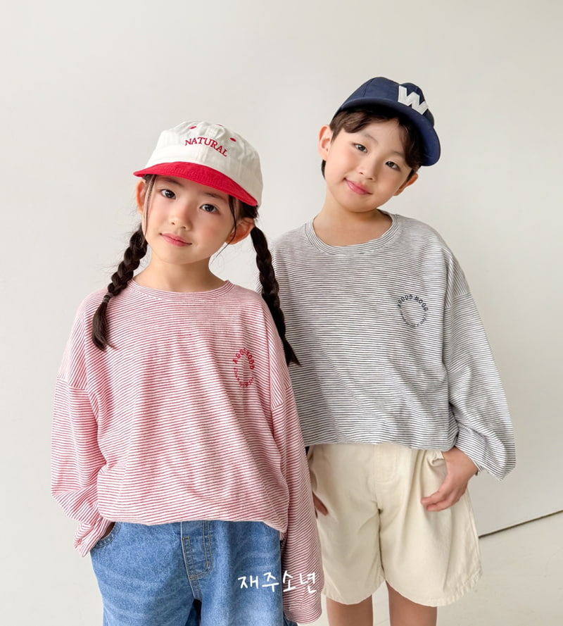 Witty Boy - Korean Children Fashion - #discoveringself - Live Stripe Tee - 10