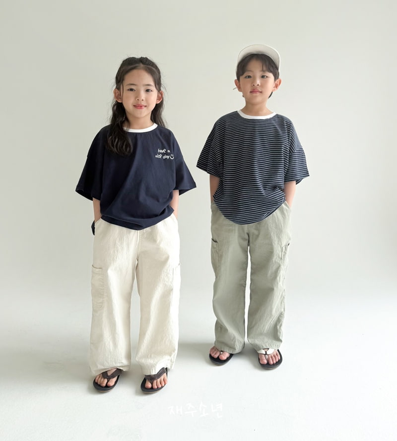 Witty Boy - Korean Children Fashion - #fashionkids - Clip Stripe Tee - 9