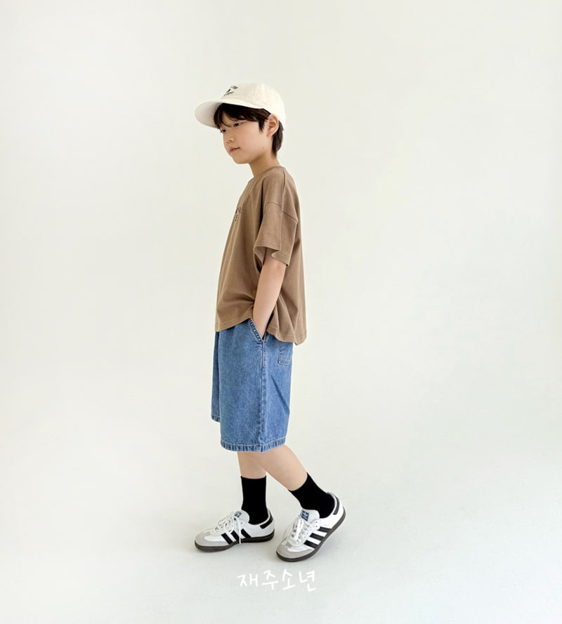 Witty Boy - Korean Children Fashion - #fashionkids - Street Carpenter Denim Pants - 8