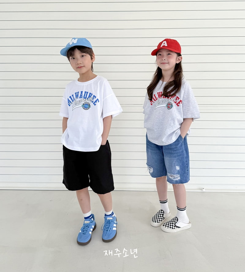 Witty Boy - Korean Children Fashion - #kidsshorts - Pure Vintage Denim Pants - 11