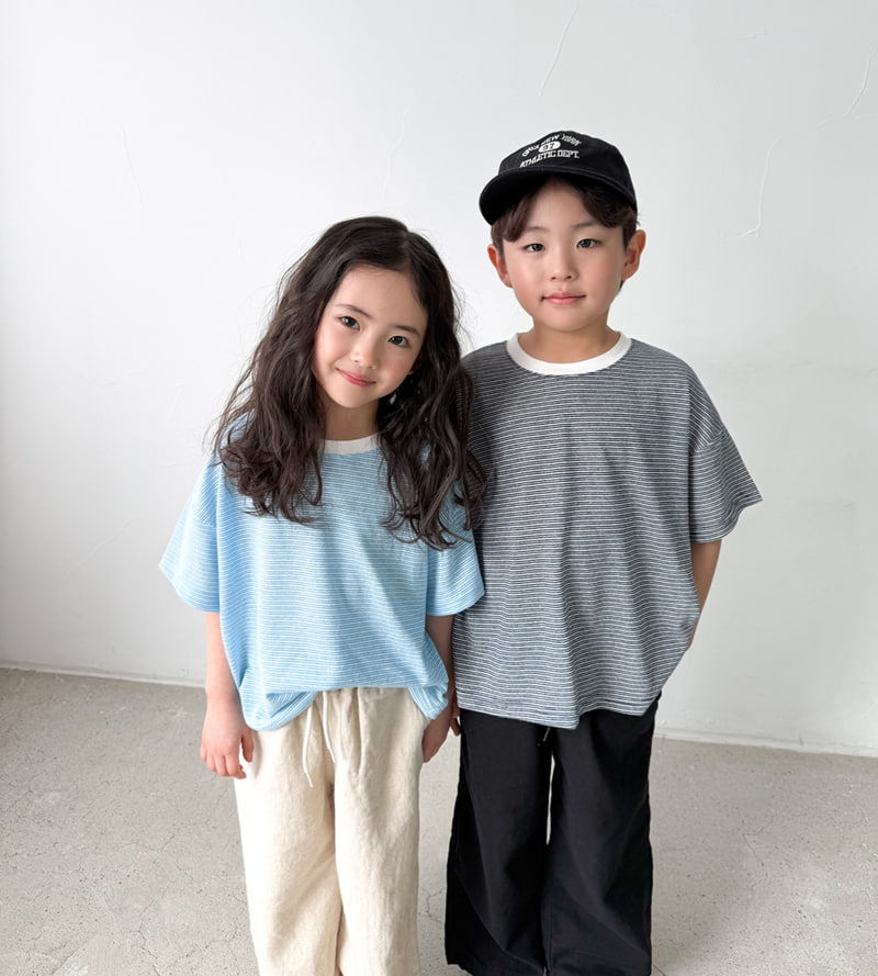 Witty Boy - Korean Children Fashion - #kidsstore - Bonny Stripe Tee - 3